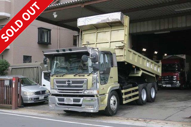 2002 Hino Profia large dump truck, 5100 body, high floor, 2 differentials, 390 horsepower, chrome-plated cab, vehicle inspection included! Until July 2018