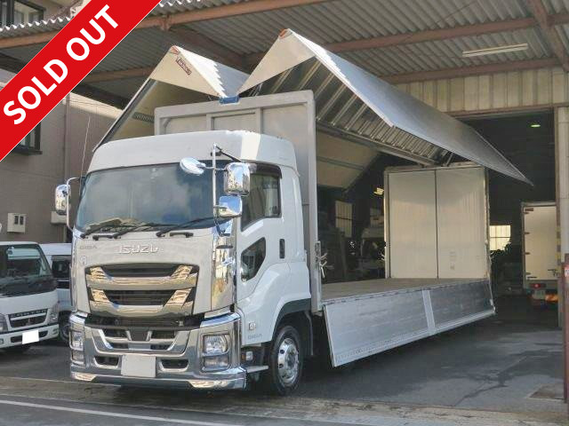 2016 Isuzu Giga large aluminum wing 4-axle low floor high roof rear wheel air suspension retarder chrome plated and anti-snow agent specification vehicle! 