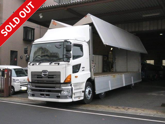 2012 Hino Profia, large aluminum wing, high floor, two front axles, rear air suspension, bed, ETC, back-eye camera  