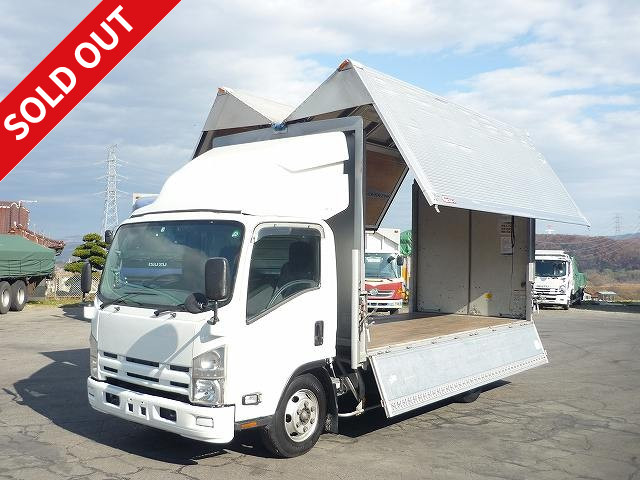 2007 Isuzu Elf, small aluminum wing, high floor, wide and long, with storage PG, ETC and back-eye camera 