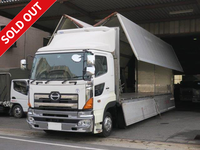 2004 Hino Profia Large refrigerated wing Low-floor 4-axle Vehicle inspection included! -30 degree setting All-wheel air suspension by Ryohin Heavy Industries Standby function, with jolder Retarder