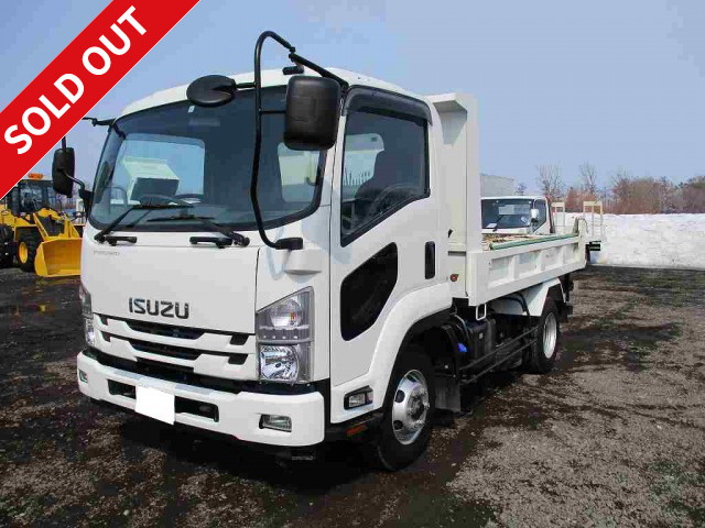 Now available for rental! 2017 Isuzu Forward medium-sized dump truck, made by Shinmaywa, reinforced square bottom, one-way opening, manual cobo lane, ETC included  