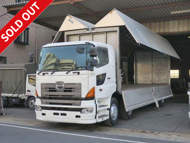 2005 Hino Profia Large aluminum wing High deck front 2 axles Loading capacity 9.8t Bed included