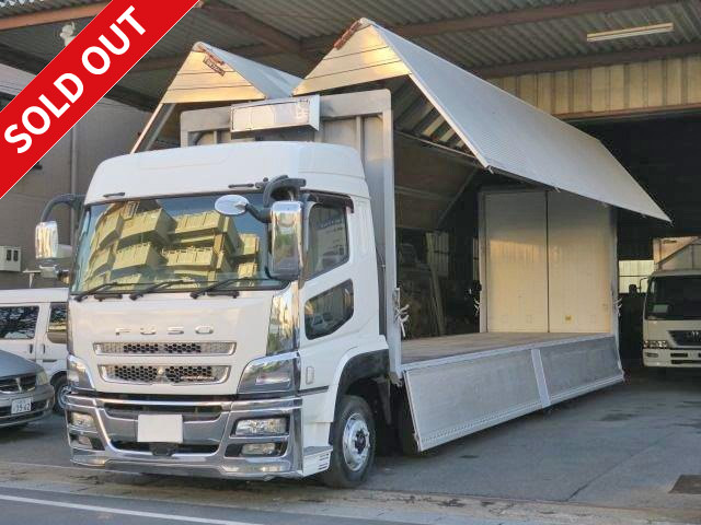 2012 Mitsubishi Fuso Super Great, large aluminum wing, low floor, 4 axles, 2 differentials, rear air suspension, high roof 