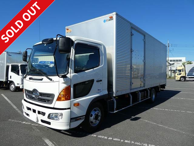 2017 Hino Ranger Medium-sized aluminum van 6300 standard width {with combination gate} Left side door ETC and back-eye camera included [Rental available]