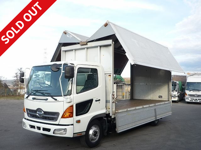 2004 Hino Ranger, medium-sized aluminum wing, low mileage, approximately 268,000 km!