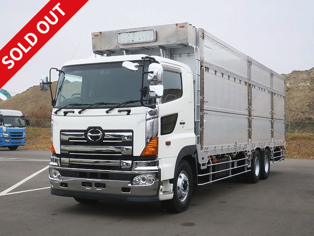 2009 Hino Profia large chip transport vehicle with two rear axles, rear air suspension and retarder ★Actual mileage on meter: approx. 661,000 km/preliminary inspection included★