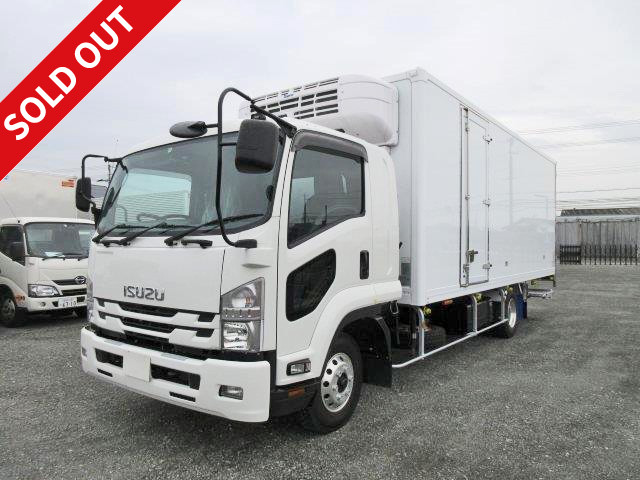 2017 Isuzu Forward refrigerated van, 6200 wide, with storage PG, Topre-made -30 degree setting, rear wheel air suspension, side door, with cooling curtain