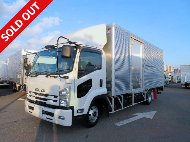 [Lease de Sugu Nori exclusive vehicle] <New model> 2018 model Isuzu Forward medium-sized aluminum van 6200 wide with combination gate and side door