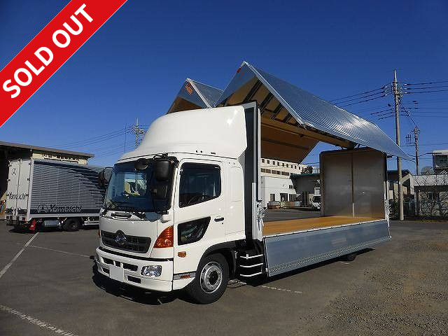 [Lease de Sugu Nori exclusive] 2017 Hino Ranger, increased tonnage aluminum wing, 7200 wide, 240 horsepower, with air guide plate