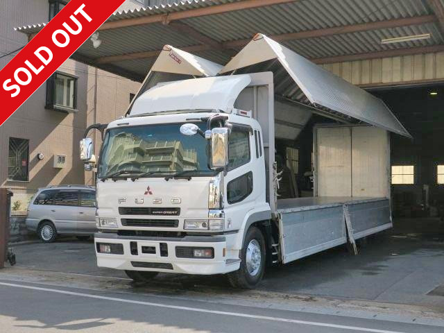 2007 Mitsubishi Fuso Super Great, large aluminum wing, high floor, two rear axles, rear wheel air suspension, with back-eye camera