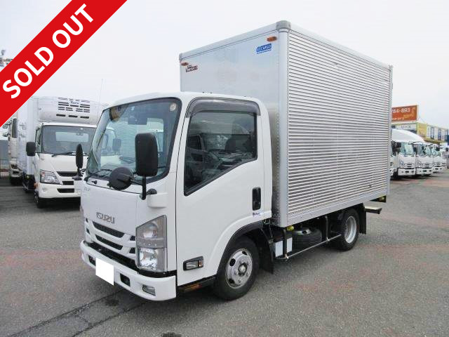 2018 Isuzu Elf small aluminum van, standard 10-foot short, fully low floor, 2-ton loading capacity, ETC and rear-view camera included, 5-ton limited license for medium-sized vehicles!