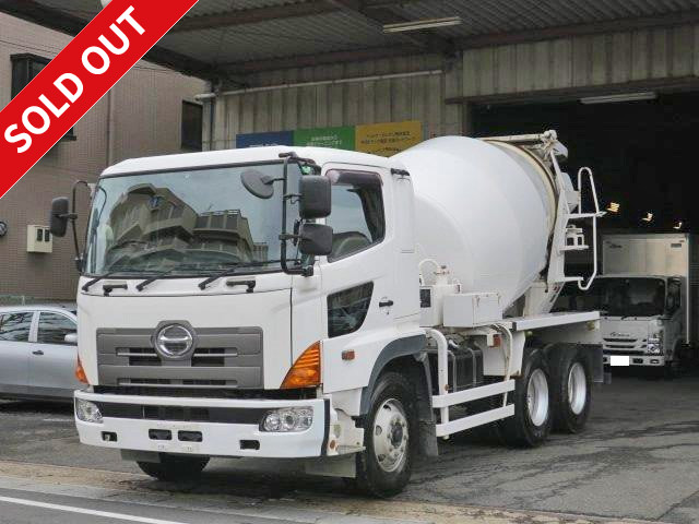 2008 model Hino Profia large concrete mixer truck, manufactured by Kayaba Industries, drum capacity 8.9m3, vehicle inspection valid until March 2019!