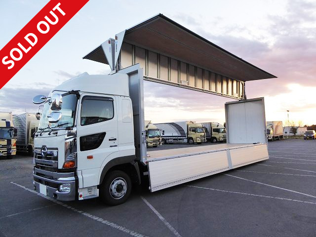 2017 Hino Profia Large aluminum wing High roof 4-axle low floor Rear air suspension ETC/back-eye camera 