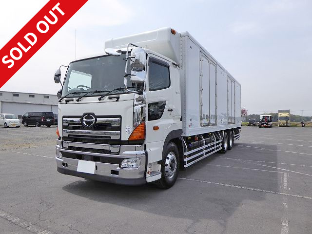 2017 Hino large refrigerated van, high floor, 2 rear axles, 2 left side doors, rear air suspension, 4-row jorder, with standby {-29 degree setting, 2-layer} 