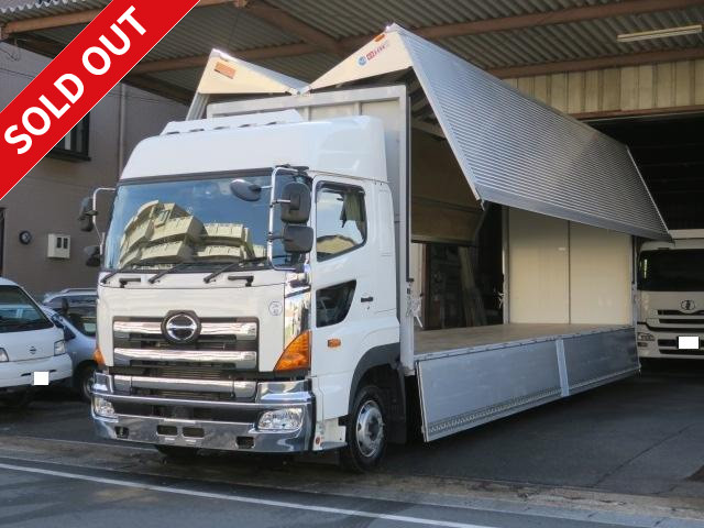 2017 Hino Profia Large aluminum wing High roof Low floor 4 axle Rear wheel air suspension Maintenance inspection record book included