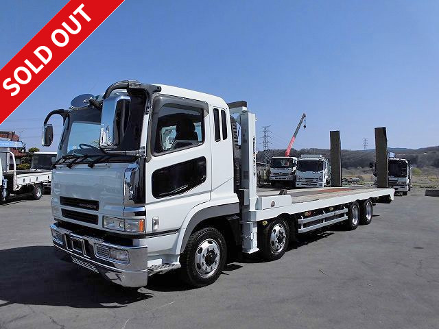 2001 Mitsubishi Fuso Super Great Large Self Loader High Jack with Plated Cab Low Floor 4 Axle with Winch and Radio Control