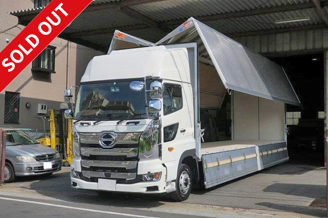 2017 Hino new Profia low-floor 4-axle large aluminum wing high roof rear air suspension with retarder 