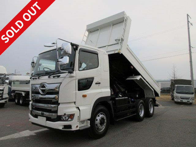 [New model] 2018 model Hino Profia large dump truck 5300 body Shinmaywa retarder with plating