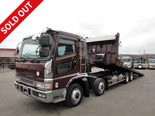 1997 Mitsubishi Fuso Super Great Self-loader, low-floor 4-axle, sliding type, with winch, load capacity 12.2t, mileage approx. 470,000km