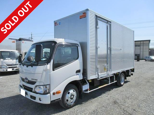 2018 Hino Dutro small aluminum van, standard long, 2t capacity, with combination gate, rear view camera and ETC