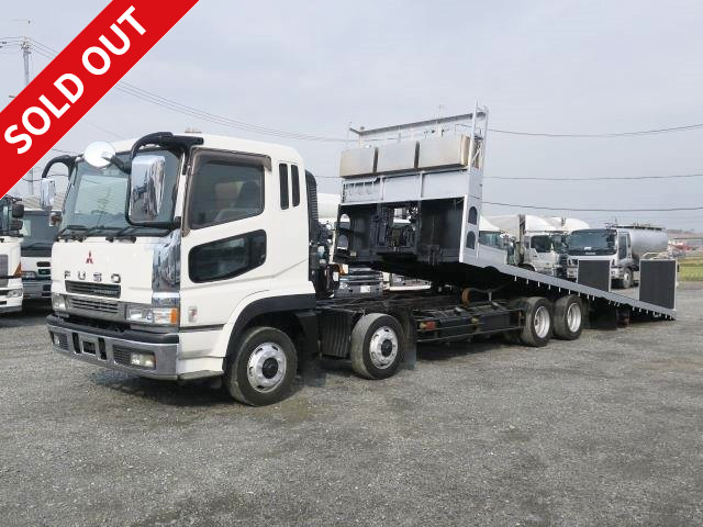 2004 Mitsubishi Fuso Super Great 4-axle low-floor Hanamidai slide self-loader 370 horsepower with winch 