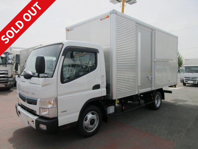 2018 Mitsubishi Fuso Canter small aluminum van, low floor, wide and long, with rear view camera and ETC