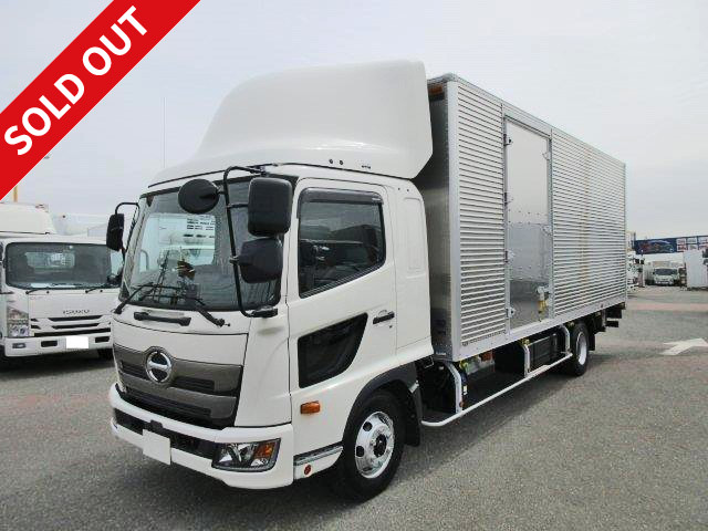 [New model] 2018 Hino Ranger medium-sized aluminum van, 6200 standard body, with combination gate, 240 PS, with bed