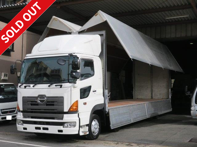 2006 Hino Profia, large aluminum wing, low-floor 4-axle, rear air suspension, retarder