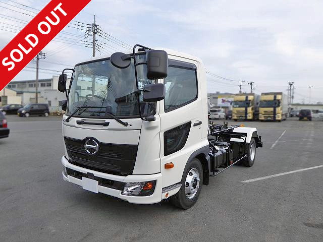 [For rental only] [New model] 2018 model Hino Ranger, medium-sized hook roll, manufactured by Kyokuto Kaihatsu Kogyo, bedless, remote control and ETC included 