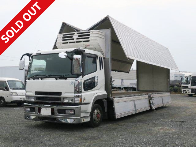 Now available for rental! 2005 Mitsubishi Fuso Super Great, large freezer wing, 4-axle low floor, made by Mitsubishi Heavy Industries, -30 degree setting, rear air suspension, ETC, vehicle inspection valid until July 2019!