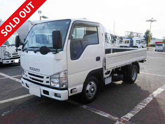 Reiwa 1 model Isuzu Elf 2t flatbed body Standard 10 shaku short Full low floor Shift AT Semi-medium license (5t limited!)