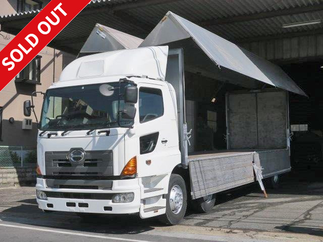 2005 Hino Profia Large aluminum wing High deck front 2 axles Loading capacity 9.8t Bed included