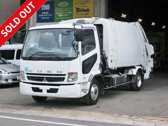 2007 Mitsubishi Fuso Fighter Medium-sized Compactor (Refuse Collector) Press Type Wide Kyokuto Kaihatsu Capacity 10.2m3 Vehicle Inspection valid until July 2019 [Rental also available]