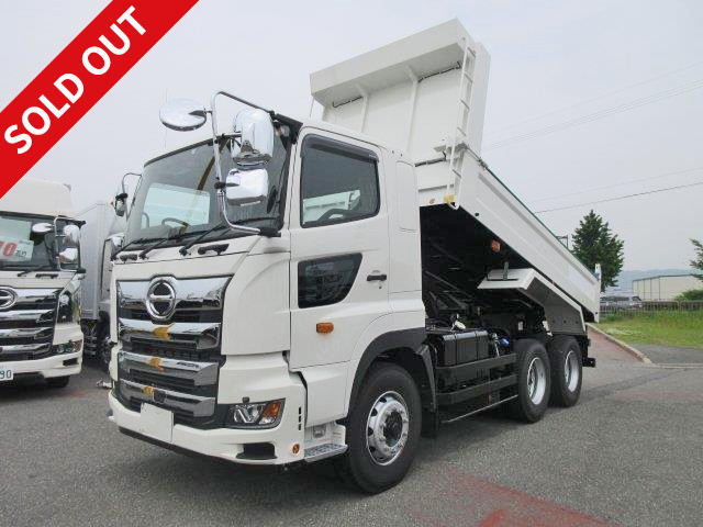 [New model] 2017 Hino Profia large dump truck 5100 body Shinmaywa made standard roof retarder chrome cab with electric cobo lane