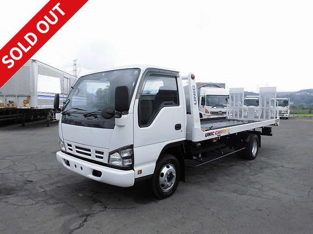 2005 Isuzu Elf Compact Slide Self-Loader Wide Long Furukawa Unic Radio Controlled Winch Included 163,000km Actual Mileage!