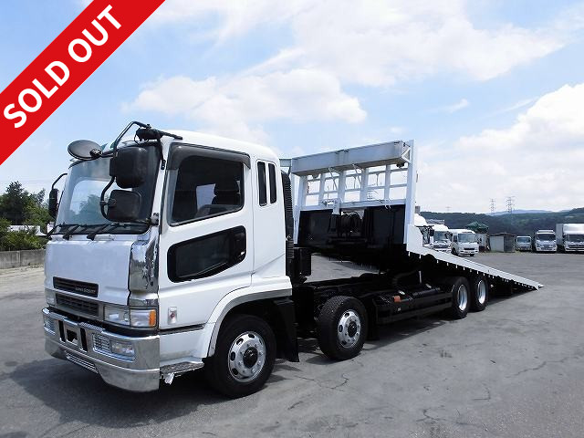 1997 Mitsubishi Fuso Super Great Large Low-floor 4-axle Hanamidai-made Sliding self-loader with winch