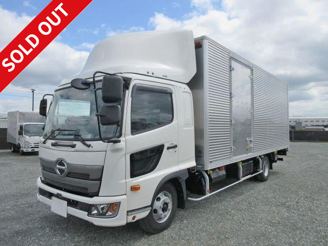 [New model] 2018 Hino Ranger medium-sized aluminum van, 6200 wide, with combination gate, 240 PS, with bed