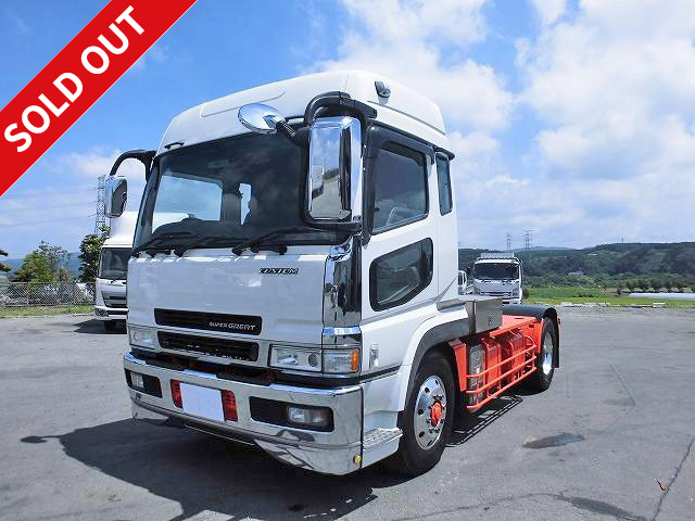 2005 Mitsubishi Fuso Super Great Single Tractor Head Custom Hanamidai High Lift Coupler 5th Wheel Load 8.4 Tons 