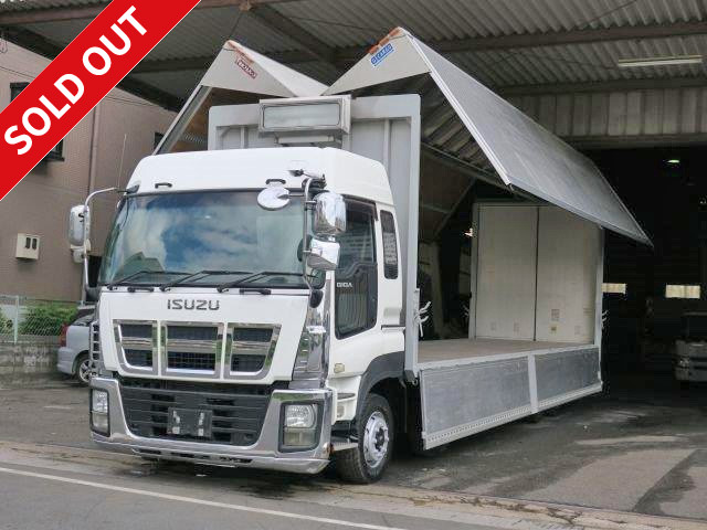 2010 Isuzu Giga 4-axle low-floor aluminum wing high roof smoother rear air suspension ETC and back-eye camera included