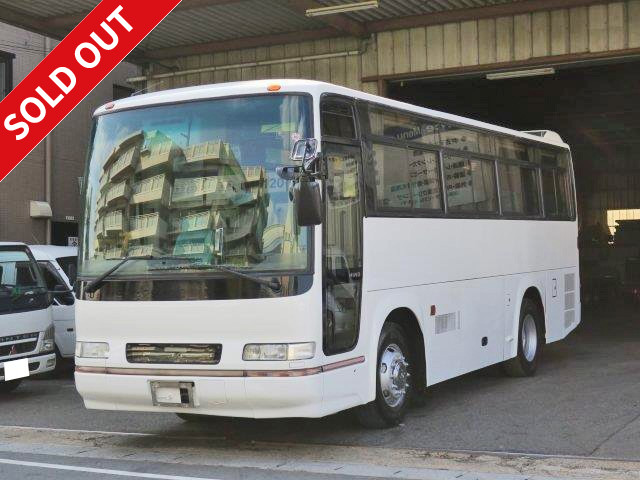 1997 Hino Selega large tourist bus, seating capacity 29, rotating salon seats, through trunk, all-wheel air suspension, back-up camera