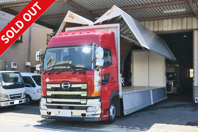 2017 Hino Profia Large aluminum wing 4-axle low floor High roof Rear air suspension Back-eye camera, ETC, retarder