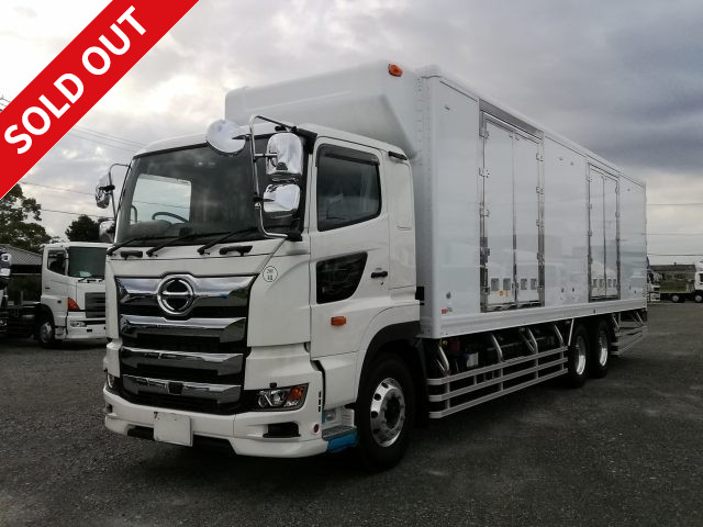 [New model] 2018 Hino Profia large refrigerated van, high floor, 2 rear axles, with storage PG, 2 doors on the left side, rear air suspension, 4-row jorder, with standby