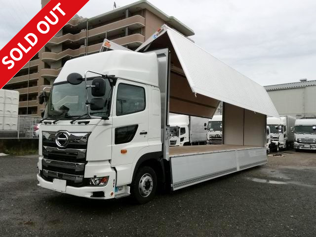 [Lease de Sugu Nori exclusive vehicle] <New model> 2018 Hino Profia, large simple refrigeration wing, low floor 4 axle, Thermo King -25 degree, rear wheel air suspension, retarder, high roof