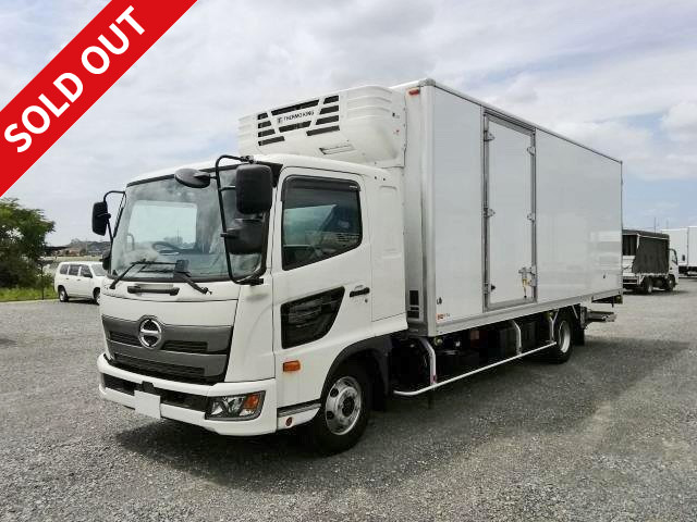 <New model> 2017 Hino Ranger medium-sized refrigerated van, low temperature setting of -25 degrees, 6200 wide, 240 horsepower, Thermo King, rear wheel air suspension