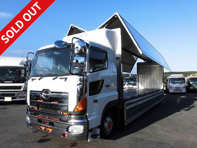 2007 Hino Profia Large refrigeration wing 4-axle low floor Topre -5 degree setting Rear air suspension Retarder Jolder 4-row