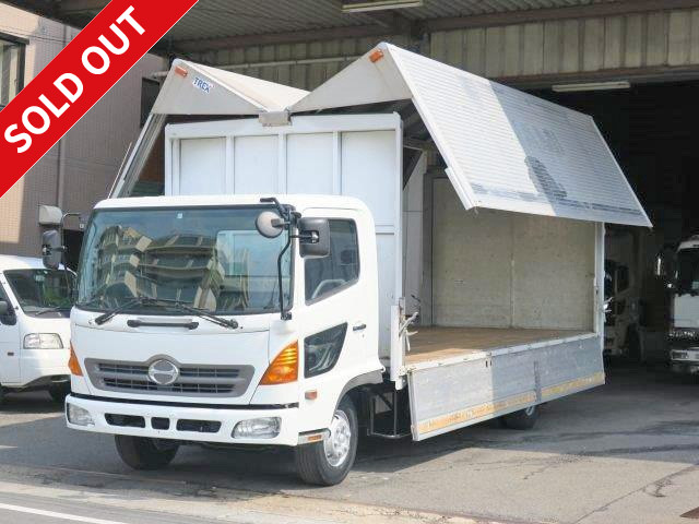 2004 Hino Ranger, medium-sized aluminum wing 6200 wide, bedless, actual mileage approximately 272,000 km!