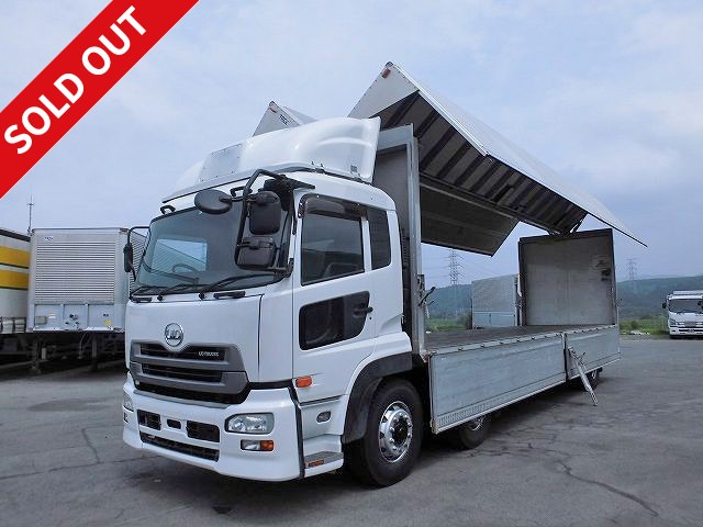 2011 UD Trucks Quon, high-floor front twin axle, large aluminum wing, retarder, rear air suspension, bed included