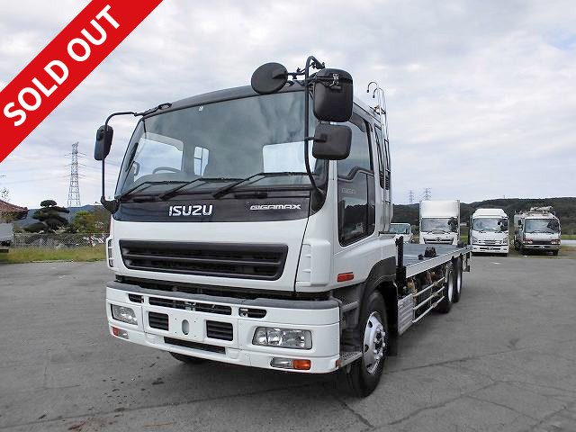 2006 model Isuzu Giga large high-floor two-axle container vehicle, can carry two JR containers and 20FT sea containers, actual mileage approx. 267,000km, retarder, rear air suspension, with fastening device