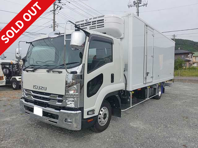 2018 Isuzu Forward refrigerated van, 6200 wide, with storage PG, Topre-made -30 degree setting, rear wheel air suspension, side door, with cooling curtain